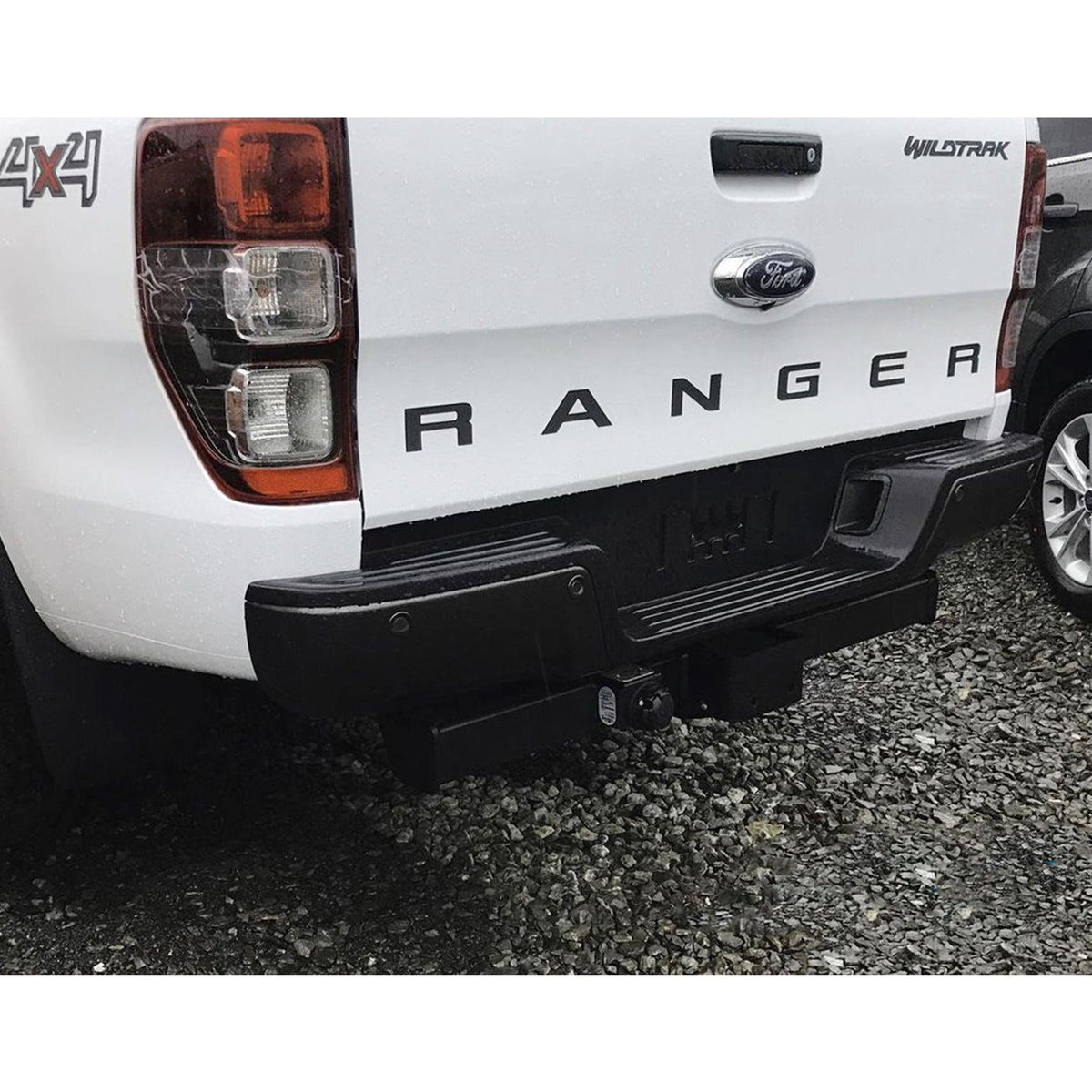 FORD RANGER T6 2012-2022 - REPLACEMENT REAR BUMPER WITH SENSOR HOLES - BLACK - Storm Xccessories2