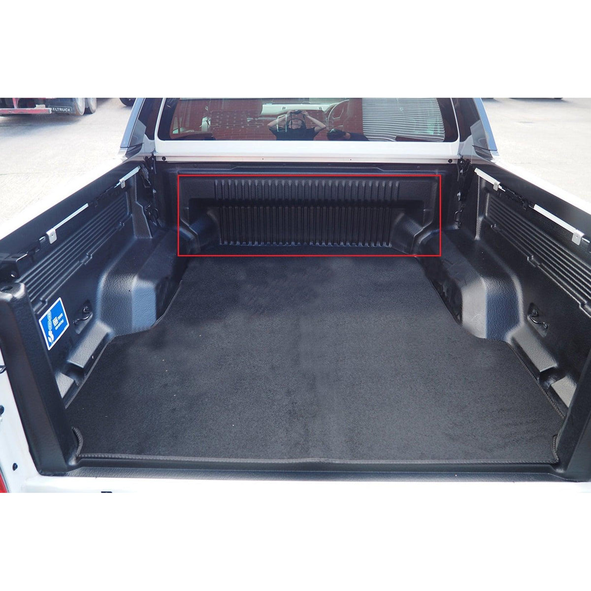 FORD RANGER T6 WILDTRAK 2019-2022 DOUBLE CAB LOAD BED CARPET MAT IN BLACK - Storm Xccessories2