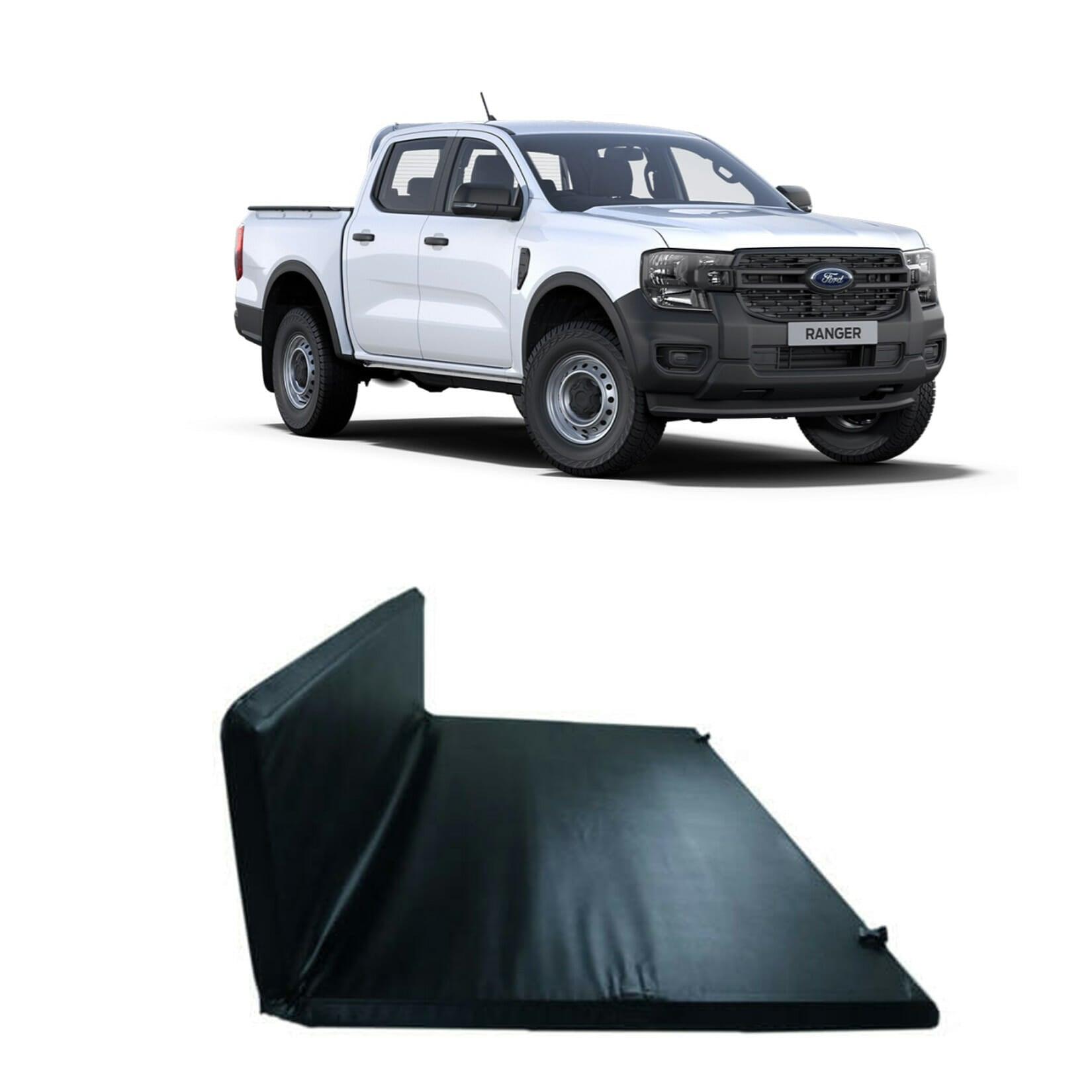 Ford Ranger T9 2022 On - Double Cab Non Wildtrak - Stx Tri Fold Tonneau ...