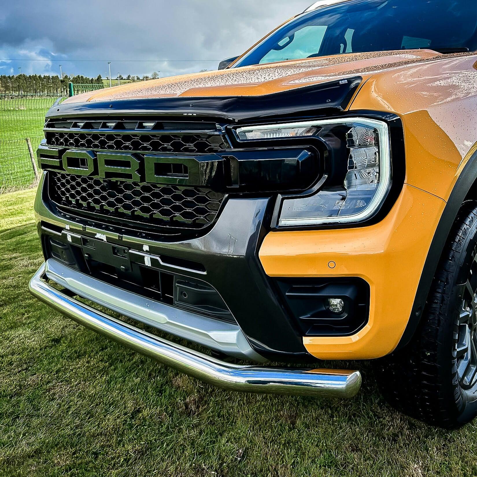 Ford Ranger T9 2023 On Single Deck Stainless Steel Front Spoiler Bar