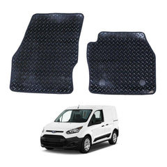 FORD TRANSIT CONNECT 2014 ON - TAILORED FIT RUBBER MATS- 2PCS - BLACK - Storm Xccessories2