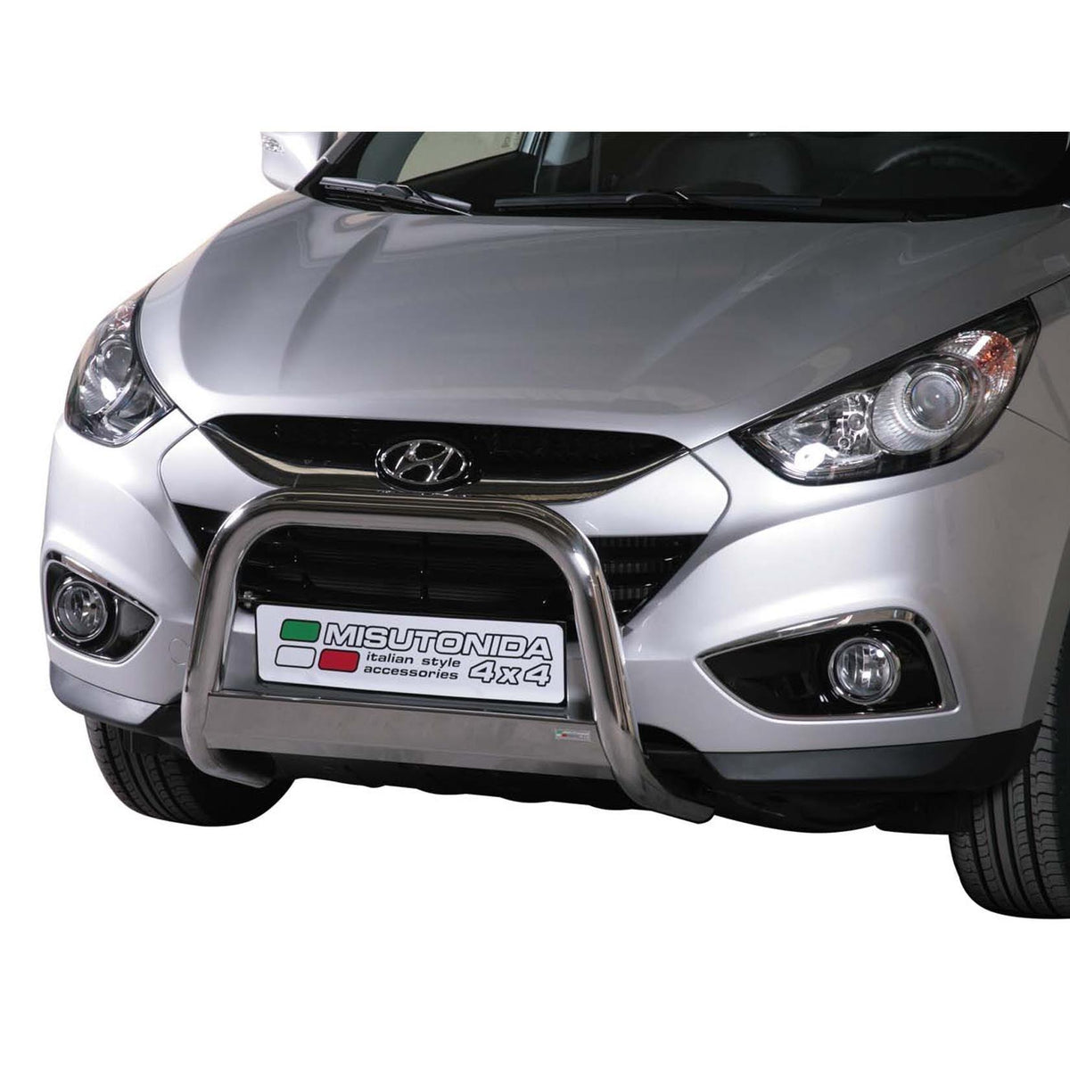 Hyundai Ix35 2011 Onwards Misutonida Ec Approved Front A-bar 63mm Stainless Finish