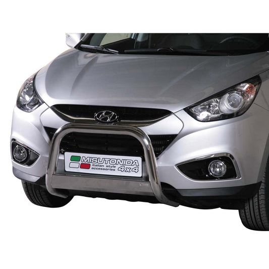 HYUNDAI IX35 2011 ONWARDS MISUTONIDA EC APPROVED FRONT A-BAR 63MM STAINLESS FINISH - Storm Xccessories2