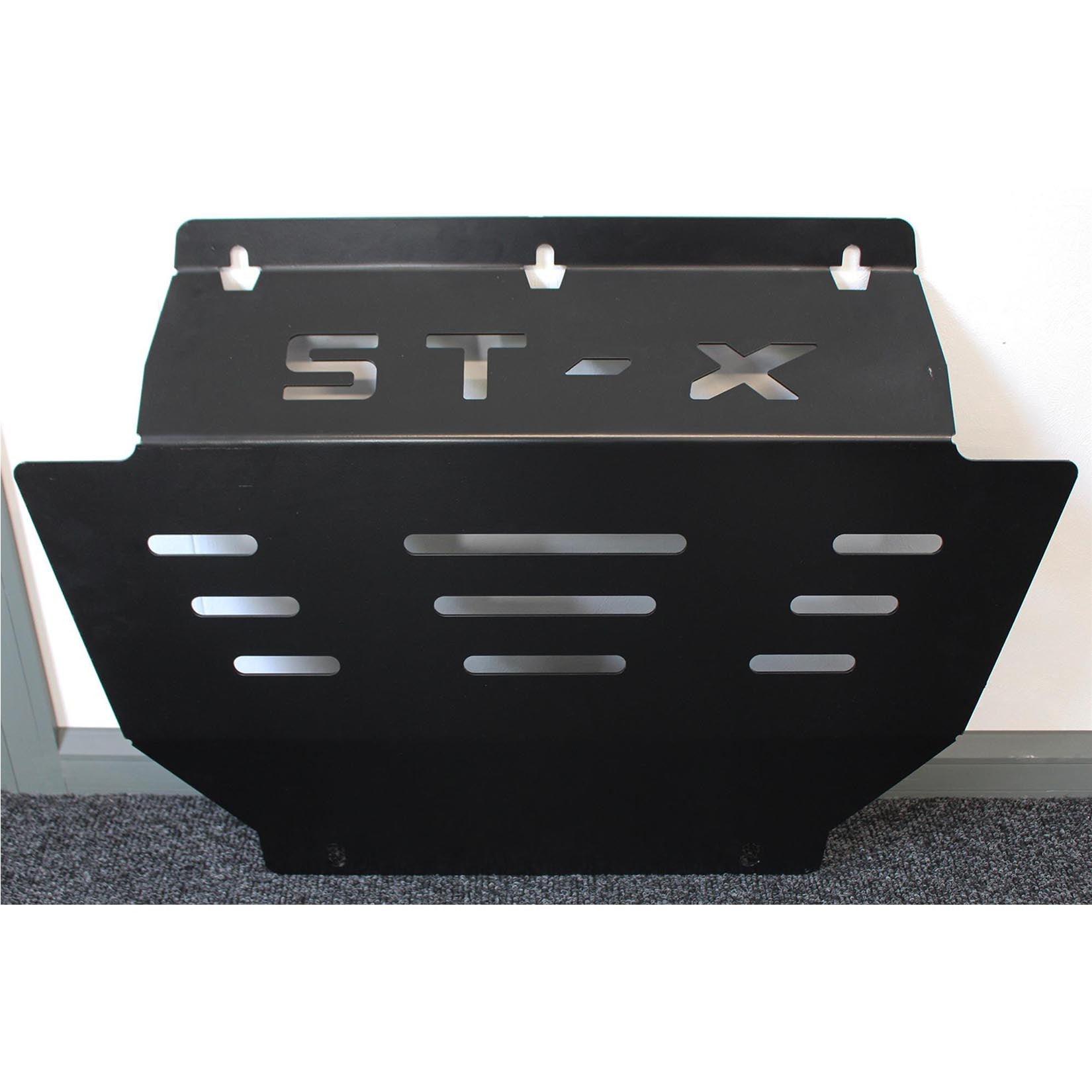 ISUZU D-MAX 2012 ON STEEL SKID PLATE - BLACK - LOGO - Storm Xccessories2