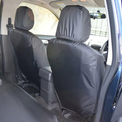 Isuzu D-max 2021 Onward Front Seat Covers - Pair - Black (Separate Headrests)