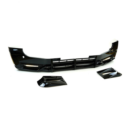 LAND ROVER DEFENDER L663 90 & 110 2020 ON - FRONT BUMPER SPLITTER IN GLOSS BLACK - Storm Xccessories2