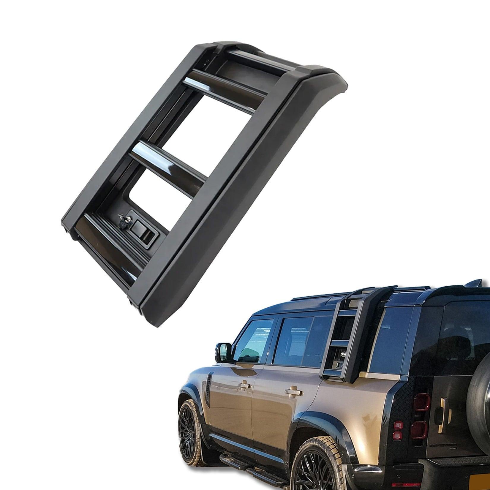 LAND ROVER DEFENDER L663 90 & 110 2020 ON OEM STYLE SIDE ROOF LADDER GLOSS BLACK - Storm Xccessories2