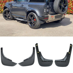 Land Rover Defender L663 90 & 110 2020 Oem Style Standard Mud Flaps - 4pcs - Black