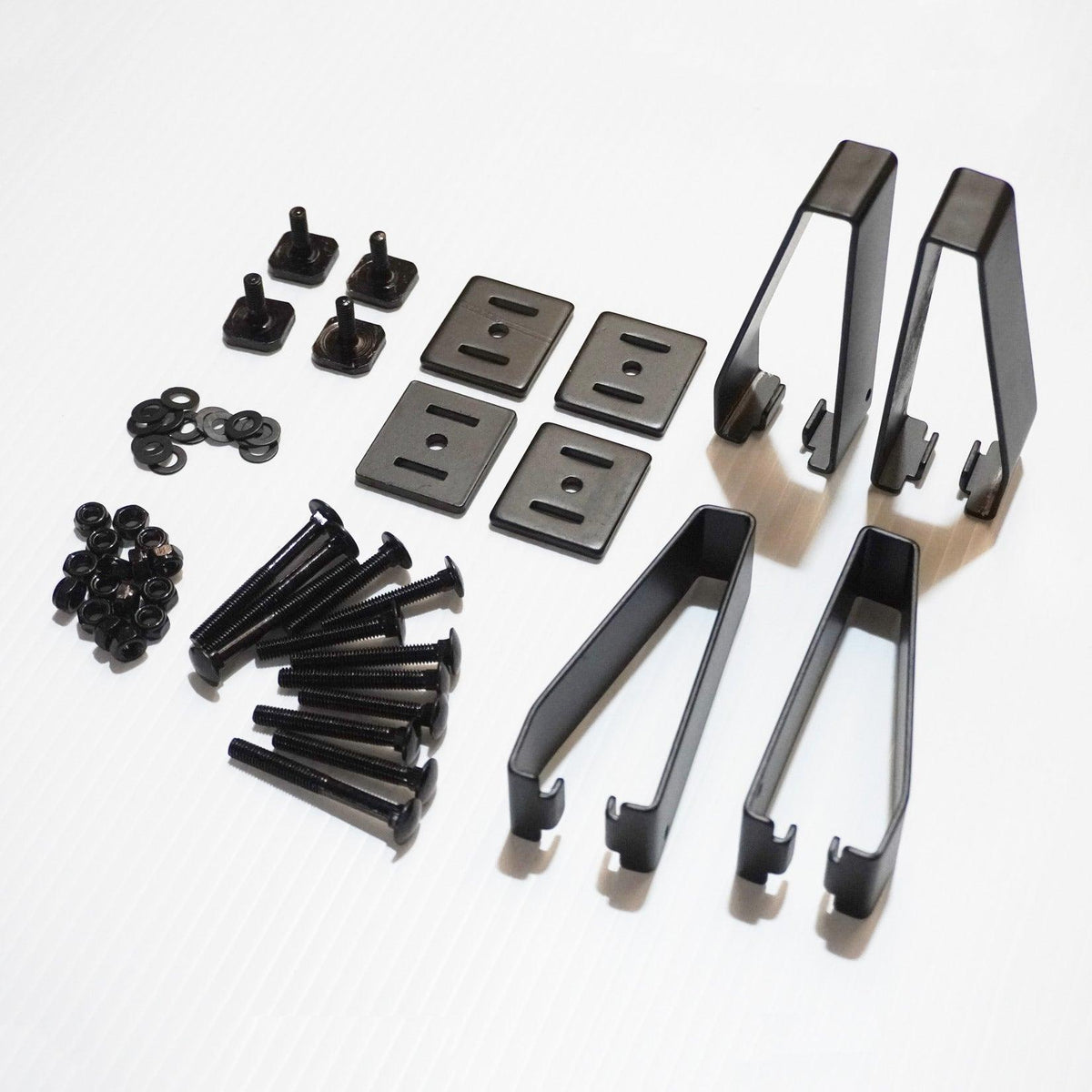 LOAD STOPS FOR CROSS BARS - T-PIECES - CROSSBARS - ROOF RAILS - UNIVERSAL FIT - BLACK - Storm Xccessories2