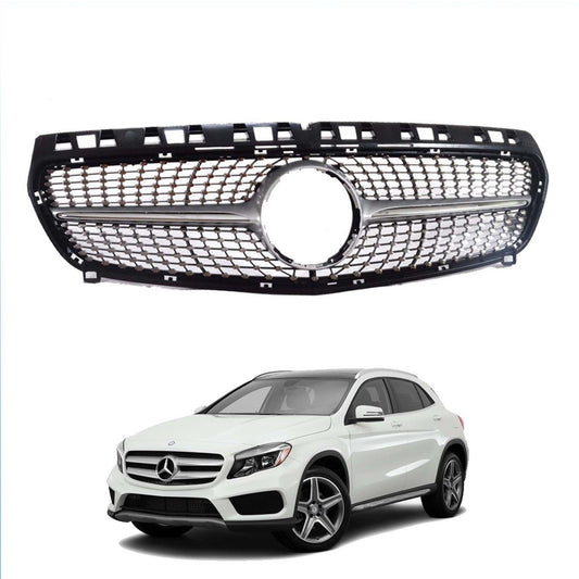 MERCEDES GLA X156 2014 - 2016 - DIAMOND STYLE UPGRADE FRONT GRILLE - Storm Xccessories2