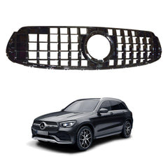 MERCEDES GLC X253 2020 ON PANAMERICANA GT STYLE UPGRADE FRONT GRILL - GLOSS BLACK - Storm Xccessories2