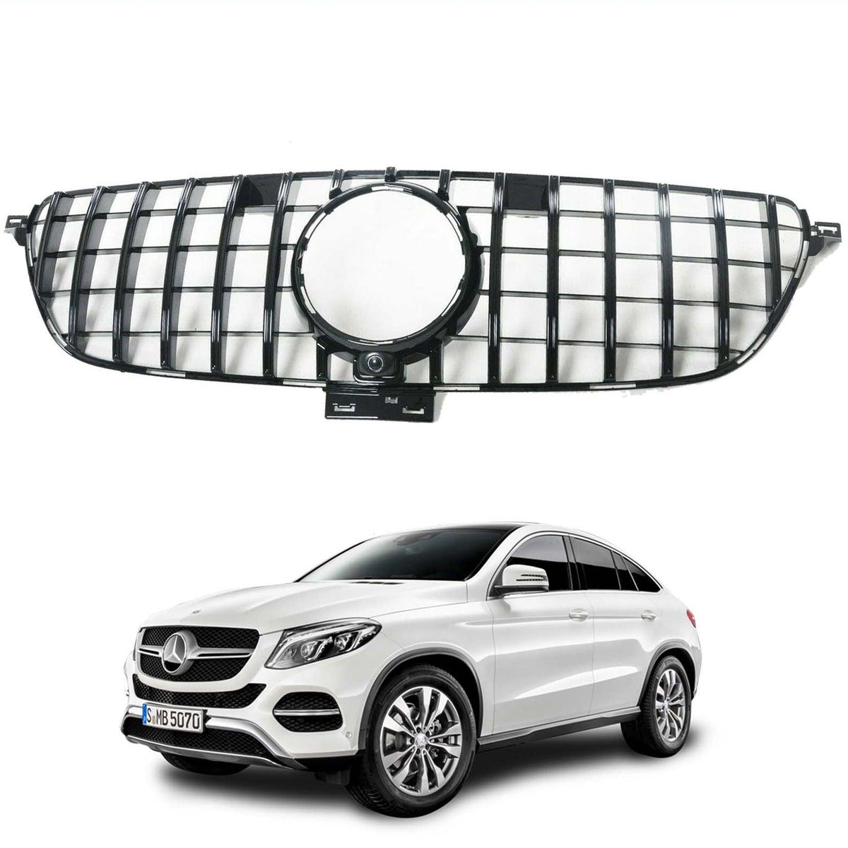 MERCEDES GLE COUPE C292 2015 ON - PANAMERICANA GT STYLE UPGRADE FRONT GRILLE - Storm Xccessories2