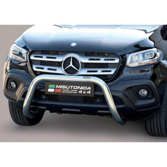 MERCEDES X CLASS 2017 ON MISUTONIDA EC APPROVED FRONT BAR - 76MM - STAINLESS FINISH - Storm Xccessories2