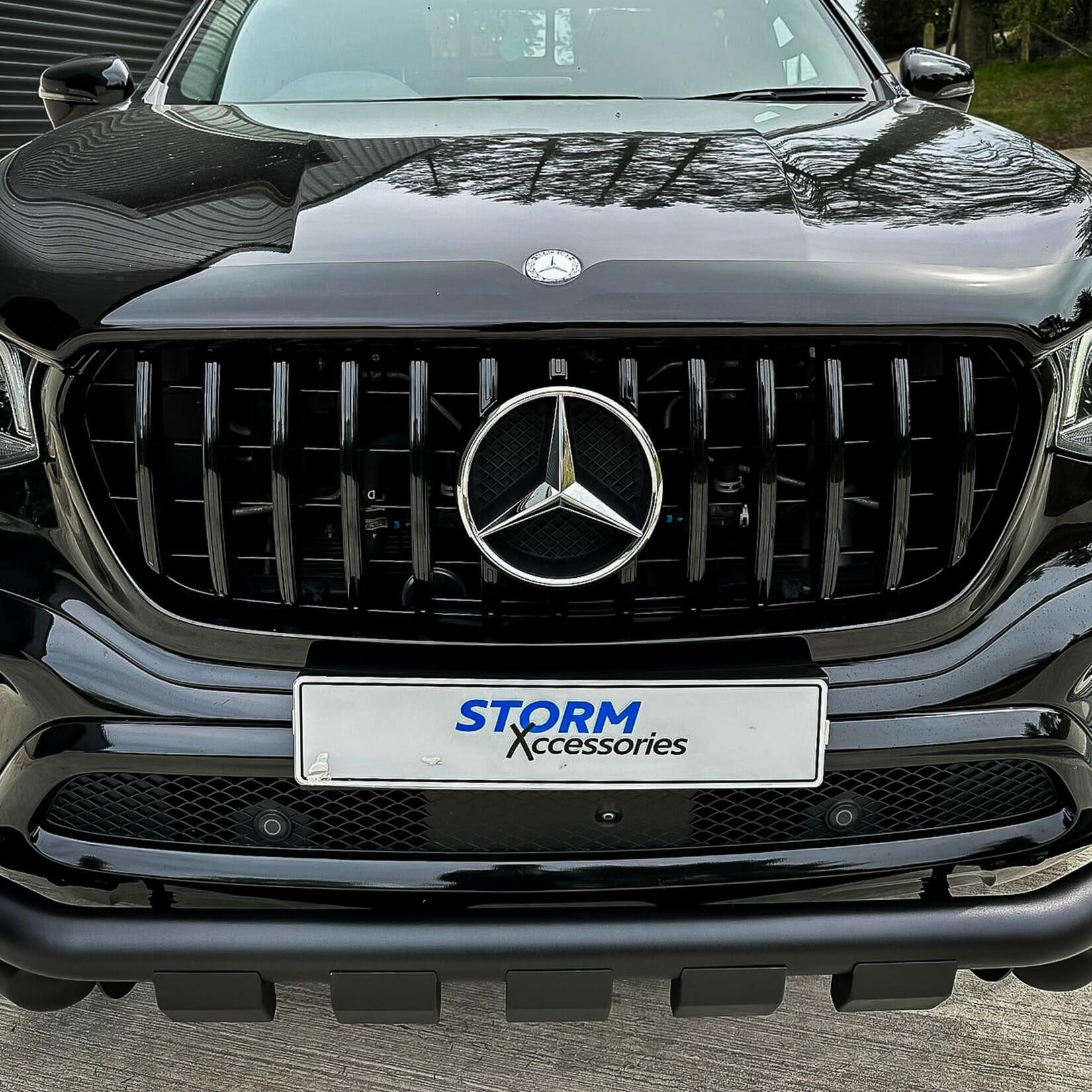 MERCEDES X-CLASS GRILLE - AMG STYLE IN GLOSS BLACK - Storm Xccessories2