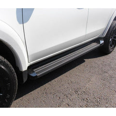 MITSUBISHI L200 SERIES 4 - 5- 6 - DOUBLE CAB - OE STYLE SIDE STEPS RUNNING BOARDS - BLACK - Storm Xccessories2