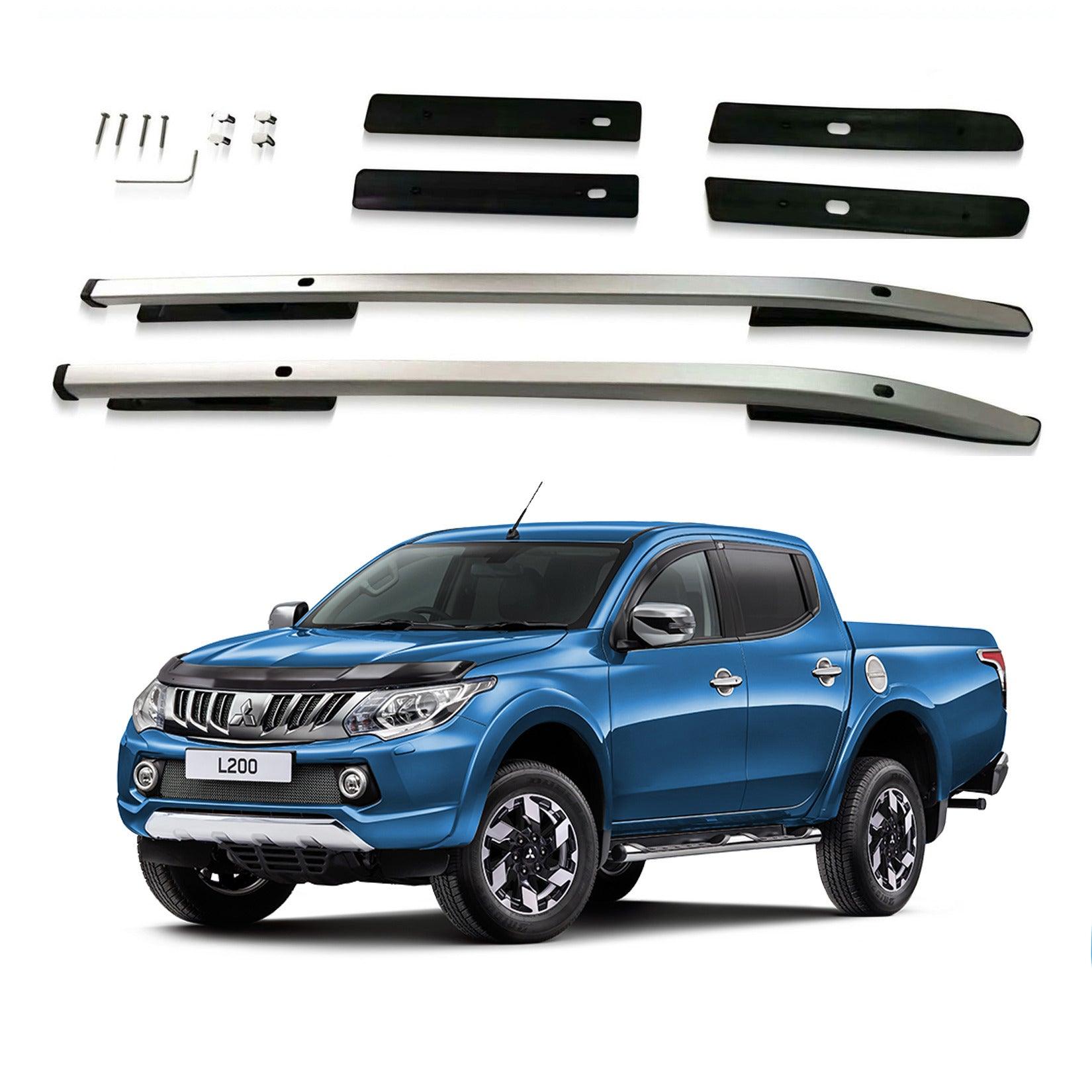 MITSUBISHI L200 SERIES 5 - 6 - 2016 ON – STX ROOF RAILS – GREY – PAIR - Storm Xccessories2