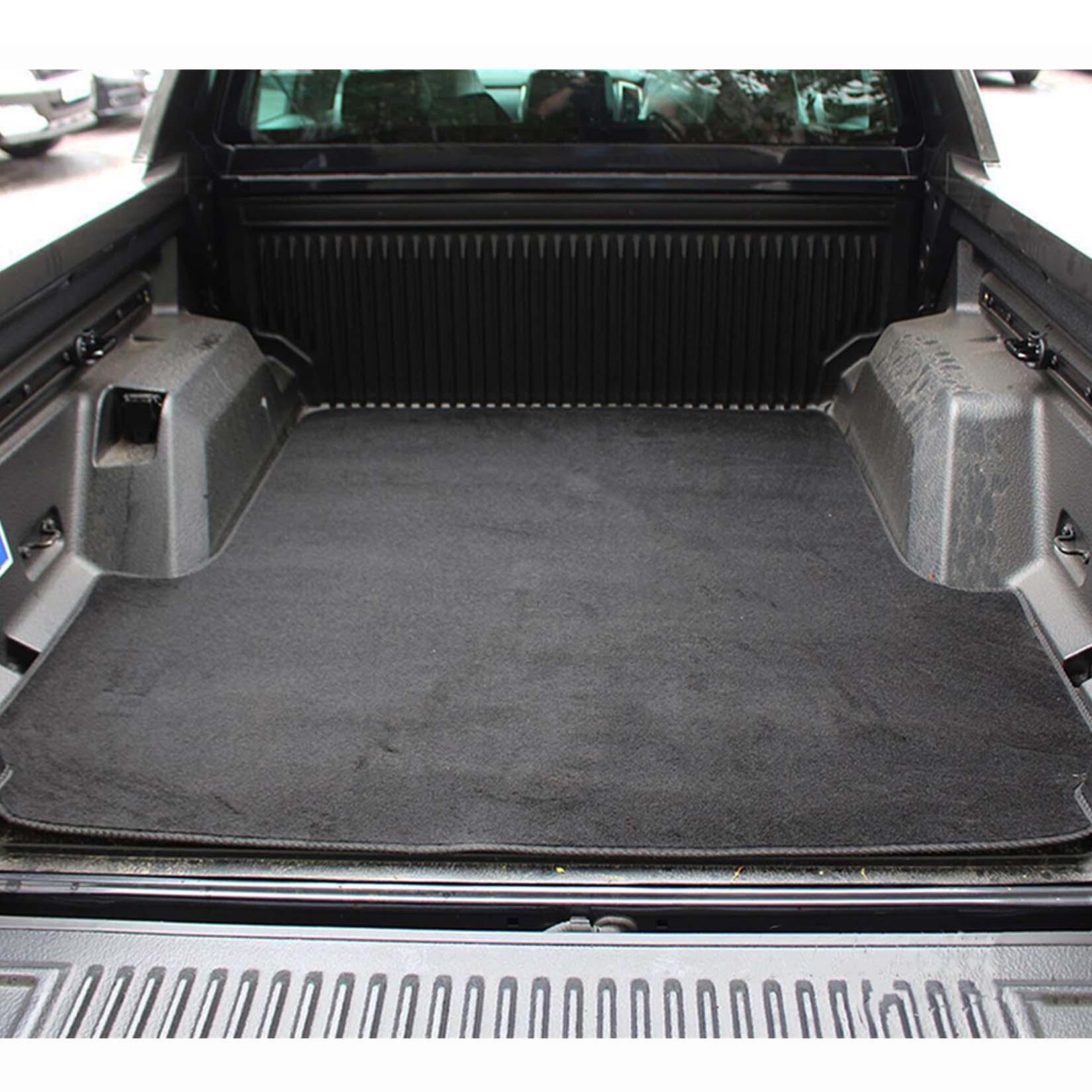MITSUBISHI L200 SERIES 5 - FIAT FULLBACK - 2015 ON - DOUBLE CAB LOAD BED CARPET MAT - BLACK - Storm Xccessories2