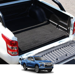 MITSUBISHI L200 SERIES 6 2019 ON DOUBLE CAB LOAD BED CARPET MAT IN BLACK - Storm Xccessories2
