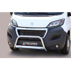 PEUGEOT BOXER 2014 ON MISUTONIDA EU APPROVED FRONT A-BAR - 63MM - STAINLESS FINISH - Storm Xccessories2