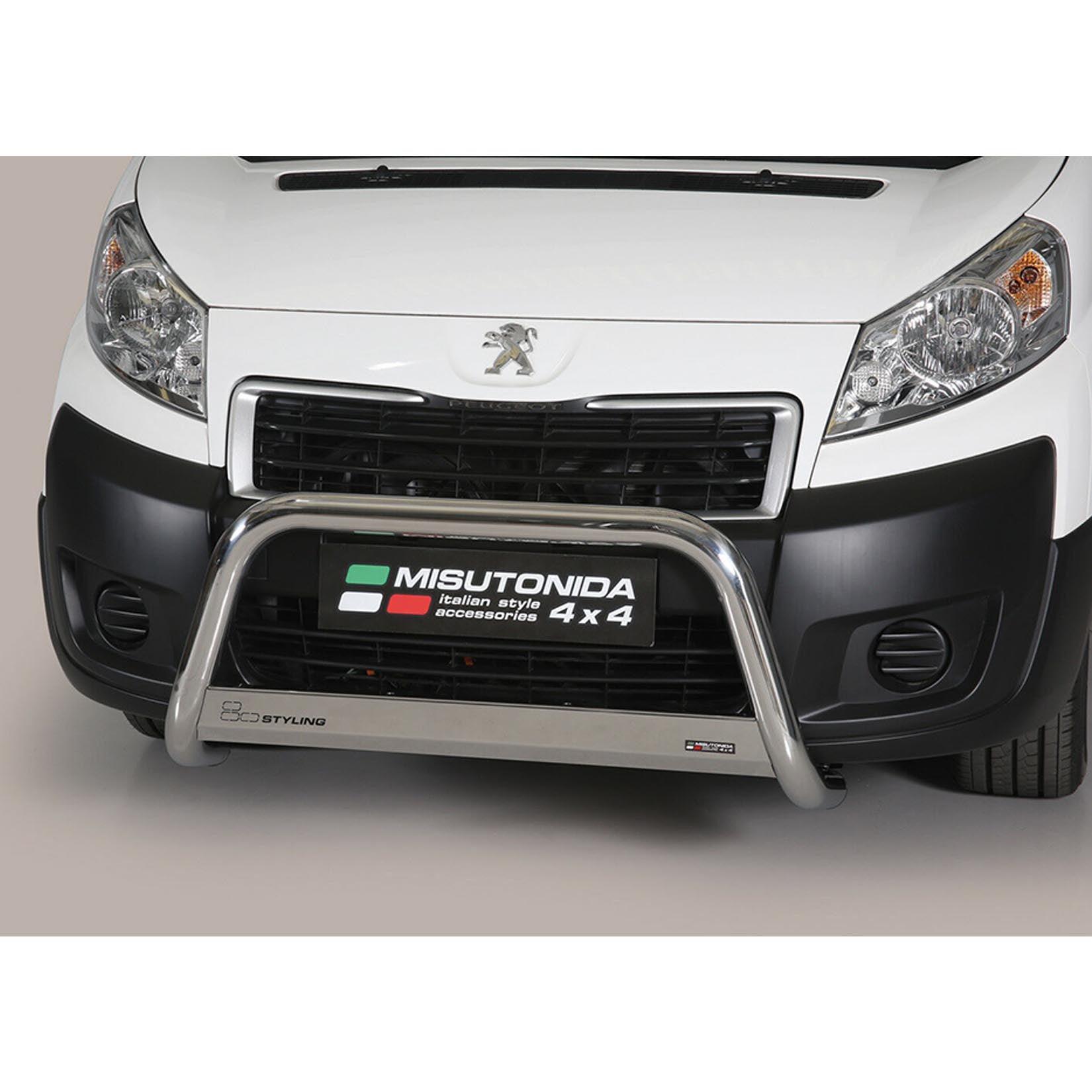 PEUGEOT EXPERT 2006-2015 - MISUTONIDA FRONT A-BAR - 63MM - STAINLESS - Storm Xccessories2