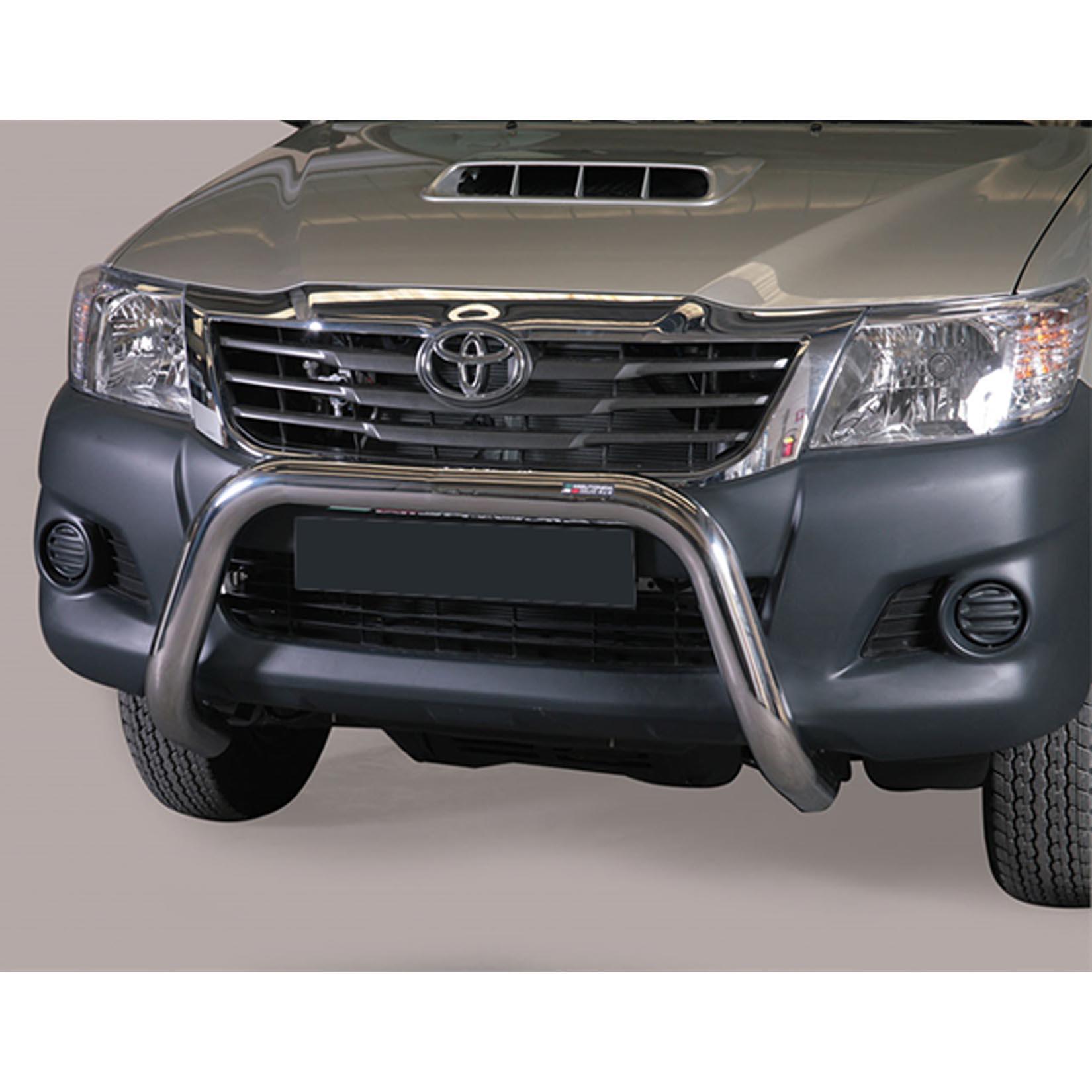 TOYOTA HILUX 2012-2015 MISUTONIDA EC APPROVED FRONT BAR - 76MM - STAINLESS FINISH - Storm Xccessories2
