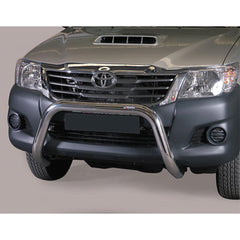 TOYOTA HILUX 2012-2015 MISUTONIDA EC APPROVED FRONT BAR - 76MM - STAINLESS FINISH - Storm Xccessories2