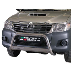 TOYOTA HILUX 2012-2015 MISUTONIDA EU APPROVED A-BAR - 63MM - STAINLESS FINISH - Storm Xccessories2