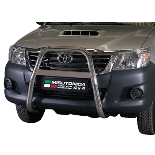 TOYOTA HILUX 2012-2015 - MISUTONIDA HIGH FRONT A-BAR - 63MM - STAINLESS FINISH - Storm Xccessories2