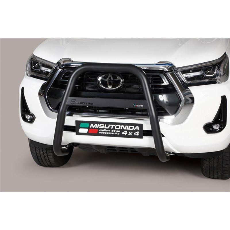 Toyota Hilux 2021 Misutonida Front High Bar - 63mm - In Black