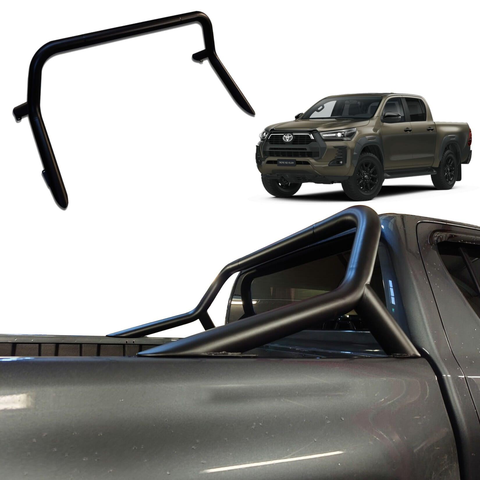 Toyota Hilux Mk8 2016 On / Isuzu D Max 2021+ - Double Cab Stx S/s Roll Bar - Black