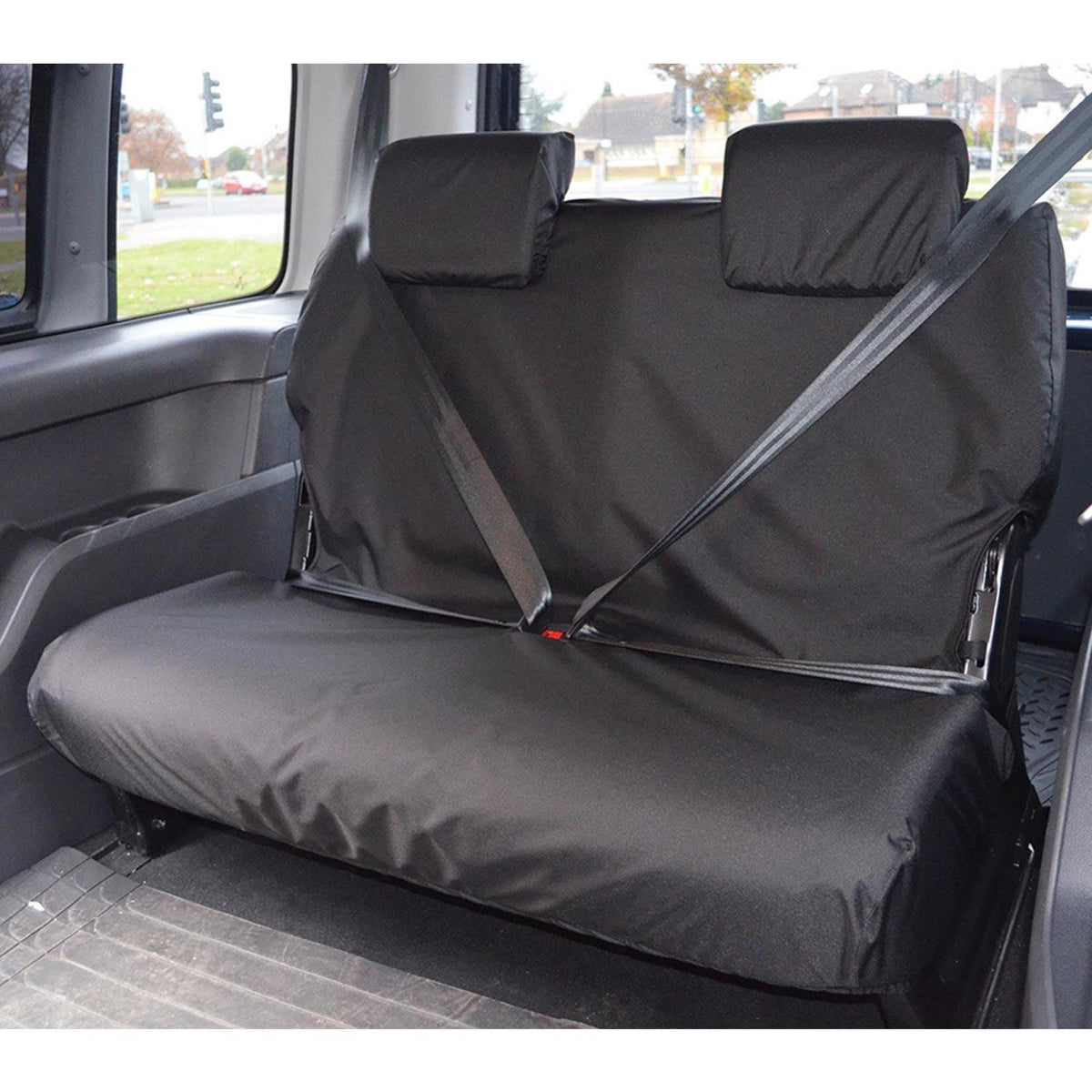 VW CADDY 2004-2021 3RD ROW SEAT COVERS - BLACK - Storm Xccessories2
