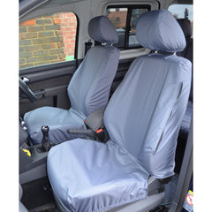 VW CADDY 2004-2021 TAILORED FRONT SEAT COVERS - GREY - Storm Xccessories2