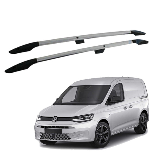 VW CADDY 2021 ON SWB ALUMINIUM ROOF BARS IN SILVER - Storm Xccessories2