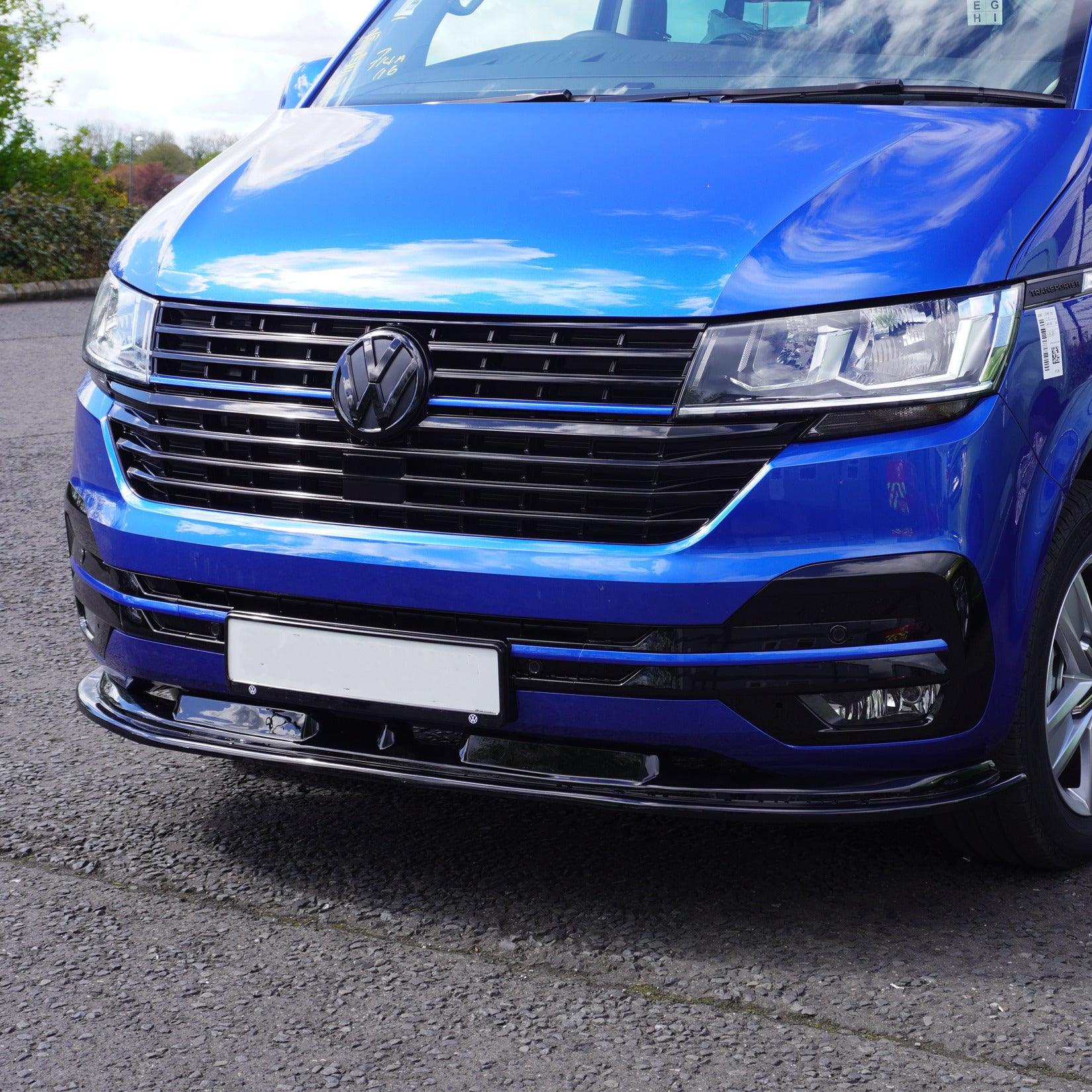 VW TRANSPORTER 6.1 2019 ON STX FRONT SPLITTER SPOILER - Storm Xccessories2