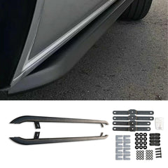 VW TRANSPORTER T5 & T6 SWB 2003-2023 TRAPEZOID SIDE BARS IN MATT BLACK - Storm Xccessories2