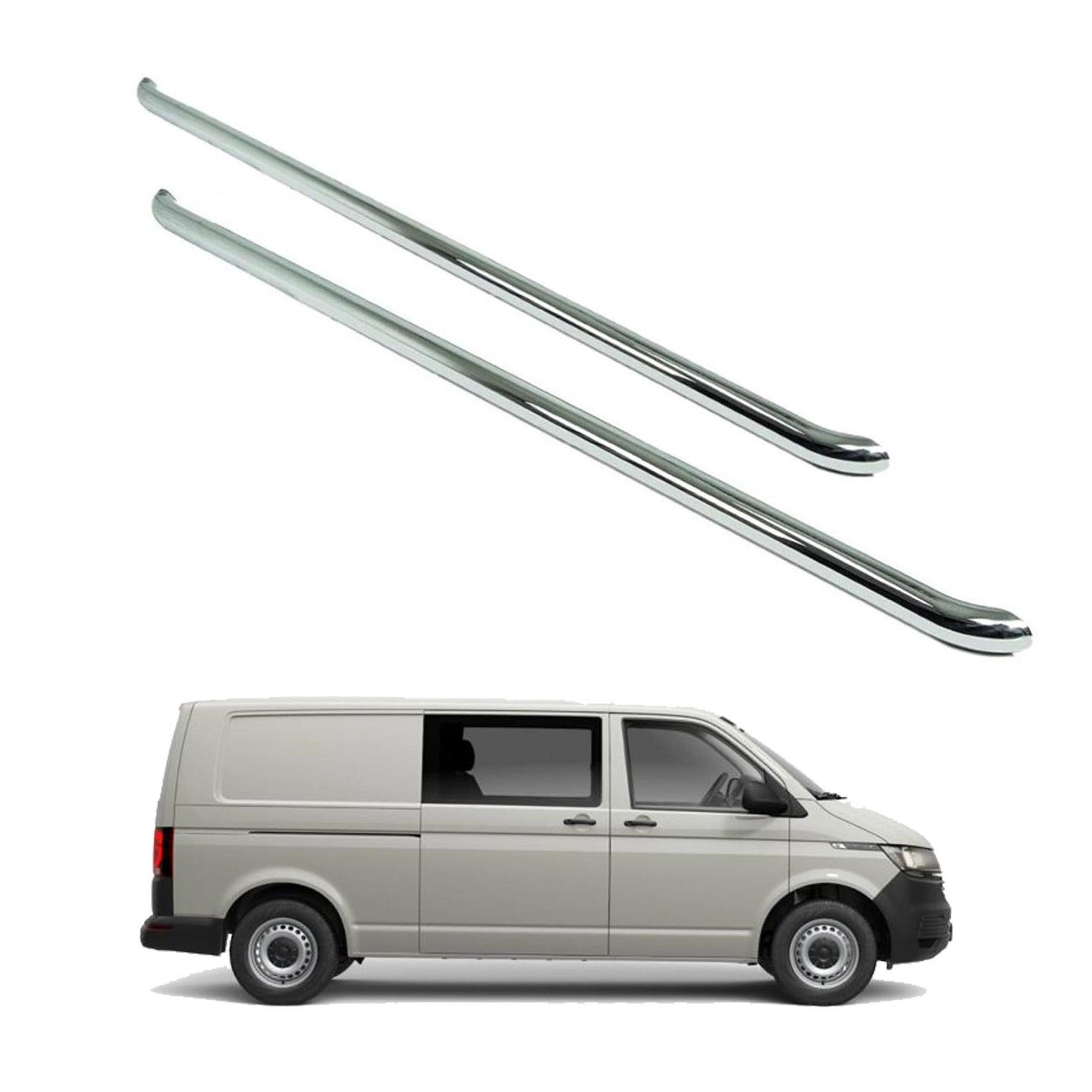 Vw Transporter T5 / T6 Lwb 2003 On 2.4 Inch Stainless Steel Oe Style Sportline Side Bars