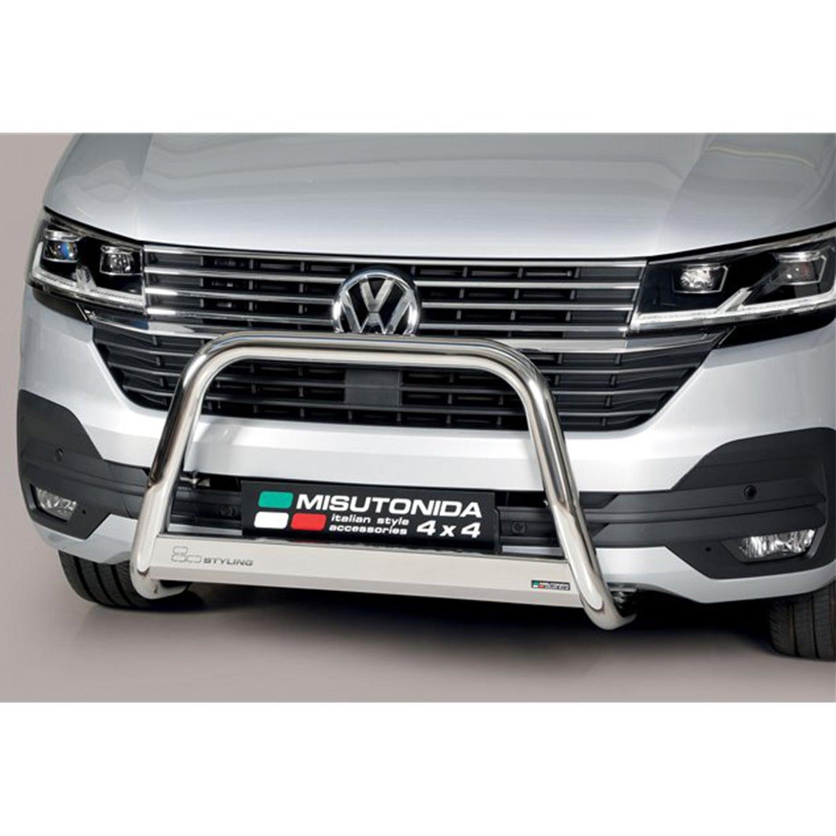 VW TRANSPORTER T6.1 2019 on MISUTONIDA EU APPROVED FRONT A-BAR - 63MM - Storm Xccessories2